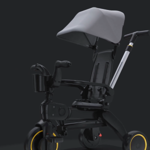 BLUERIM Stroller Bike For Kids 1 to 6 Years: 100% Shock-Absorbing Rubber Wheel Baby Foldable Tricycle