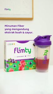 Flimty Fiber Antioxidant - Minuman Detox Rasa Raspberry 1 Sachet