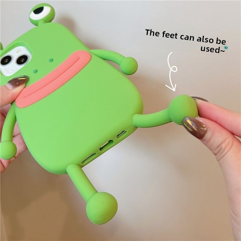 Zhaoliu Si Frosch Silikon-Handyhülle für iPhone 17 Max, 16, 11, 6, 12 Pro – Weiche Außenhülle – Bestseller der Internet-Prominenz_voghion.com