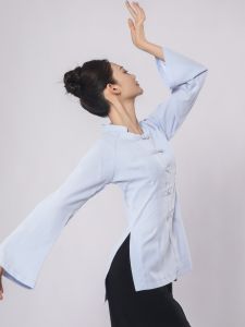 Dongtang Chinese Style Long Sleeve Classical Dance Uniform Body Shape Practice Costume Womens Fitness Sportswear Yoga Clothes