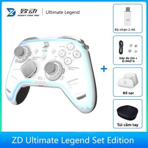 Tay Cầm Chơi Game ZD Ultimate Legend Elite Modular RGB Switch Bluetooth Dành Cho Điện Thoại & Máy Tính Bảng Tương Thích Với Nintendo Steam Xbox - Cần Điều Khiển Cảm Ứng
