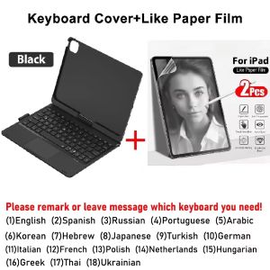 Magic Keyboard Case for iPad Air 11/13 M2 M3 M4iPad Pro 11/12.9Air 5/4/10.9iPad A16 7th/8th/9th/10th Gen Funda Cover Keyboard