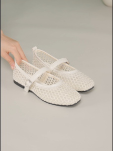 YOTO Womens Mesh Breathable Ballet Flats Soft Sole Square Toe Mary Jane Everyday Casual Shoes