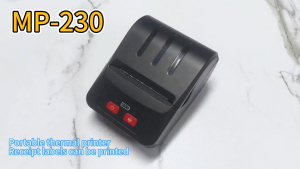 Printer Termal Bluetooth Kasir Portabel 58mm Penerimaan Printer Gratis 3 gulungan kertas