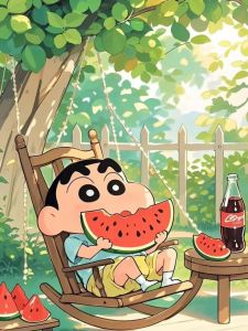 Bandai | Linda Pintura de Diamantes 5D DIY de Crayon Shin-chan Decoración Estética para el Hogar Sala de Estar Dormitorio Bar Regalo