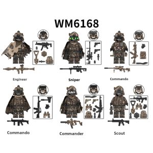 Military Special Forces Sniper Camouflage Soldier Building Blocks