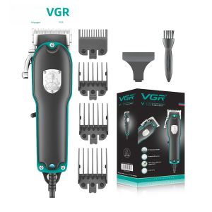VGR | Máy Cắt Tóc Điện Chuyên Nghiệp VGR Lưỡi Dao Kim Loại Siêu Bền Sử Dụng Được Khi Ướt/khô Kèm Lưỡi Dao Thép Không Gỉ Và Thời Gian Hoạt Động 160 Phút