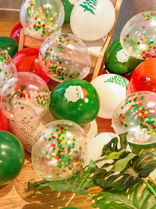 Christmas Creative Balloon Decoration New Design Shop Window Nursery Classroom Activity Party Scene Arrangement Latex Balloons