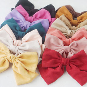 Benshou Original Handmade Basic Suede Suede Big Bow Hairpin Japanese and Korean Japanese Style JK