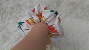 Scrunchy White Doggies - Large