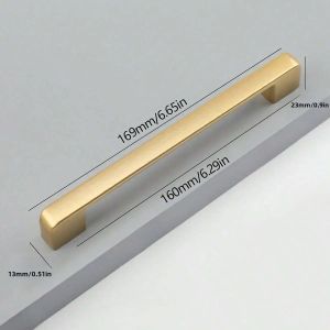 Tay Nắm Và Núm Tủ Bếp Bằng Hợp Kim Nhôm Vàng Hiện Đại Bộ 10-12PC Cửa Tủ Quần Áo Kéo Tay Nắm Ngăn Kéo Đồ Nội Thất Phần Cứng