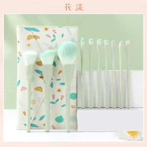 Huayang Manor 10 Makeup Brushes Suit Novice Student Party Parity Brush Suit Cangzhou Soft Bristle Brush Makeup Tools
