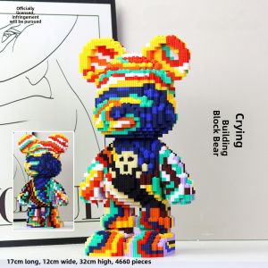 Large Size Violent Bear Building Blocks Handmade Intellectual Toys Stress Relief High Difficulty Adult Creative Living Room Decorations
