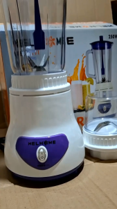 BLENDER WELHOME 2 IN 1 WBD-6111 1 LITER peralatan rumah kecepatan variabel pembuat jus buah wadah plastik Blender Juicer Buah ~ NOS