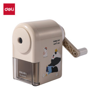 deli | Automatic Hand-crank Pencil Sharpener for Students Artists