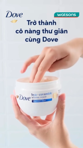 Kem Ủ Tóc Dove Phục Hồi Hư Tổn Hya + Ceramide Intense Repair Treatment Mask 300ml
