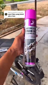 🔥 Motorcycle Chain Cleaner 700ml Lubricant Care 摩托链条清洁剂 Pencuci Rantai Motor