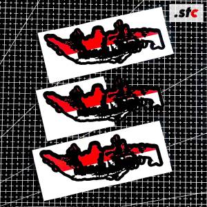(isi 05) Sticker Peta Indonesia cutting Potong Mesin Murah Stiker Peta Indonesia Setiker Map Indonesia