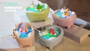 [Tặng Kèm Tinh Dầu]  Máy Phun Sương Tạo Độ Ẩm Mini Khuếch Tán Tinh Dầu Kết Hợp Decor Trang Trí Siêu Đáng Yêu