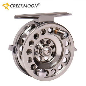 D50/D60 Full Aluminum Ice Fishing Reel - Right-Hand Retrieve V-Shaped Rotor 1:1 Gear Ratio for Winter Fly Raft Fishing