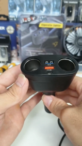 Tẩu Sạc Ô Tô 66W Bộ Chia Sạc USB Type C + 2 Lỗ Tẩu Màn Hình LED Kỹ Thuật Số Thông Minh