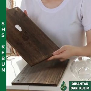 Wooden Board For Wall Hanging Glass Vase Papan Untuk Pasu Gantung Dinding SHS Kebun