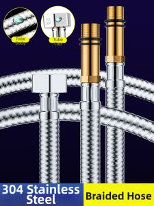 TAOSHI | Waterproof Explosion-Proof Cold and Hot Water Supply Hose 304 Stainless Steel Braided Flexible Tubing