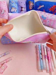 Stitch Large Capacity Simple Pencil Bag Cute Primary Scholar Daily 5 Style Selected Cartoon Stationery Bags