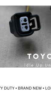 Idle Up Socket for Toyota 2 Pin Original Auto Wire Heavy Duty for Toyota - Universal