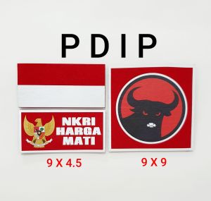 Logo GOLKAR PDIP GERINDRA NASDEM PKN Patch Emblem Prepet Perekat Velkro Tactical Army