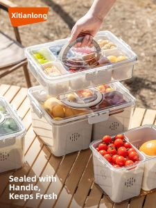 Citylong | Dual Sealed Fruit Storage Box with Drainage