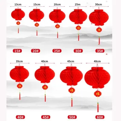 Lampion Imlek Dekorasi Sincia Hiasan CNY DIY FU Hoki Dekorasi Tahun Baru Cina Imlek / Gantungan Hiasan