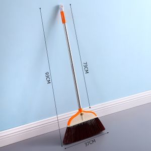 Bafu Brand Broom And Dustpan Set Long Handle Soft Bristle Hairless Household Cleaning Tool for Floor Sweeping Plastic Material