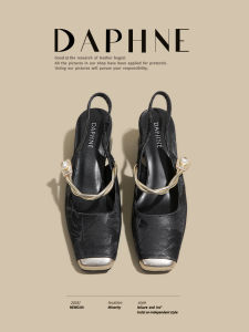 Daphne | Dép Nữ Gót Cao Phối Đầm Elegance