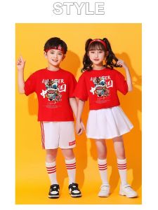 เด็กเชียร์ลีดเดอร์ประสิทธิภาพชุดอนุบาลเต้นรําชุดโรงเรียนประถมศึกษากีฬาการประชุม Class เปิดพิธีเสื้อผ้า