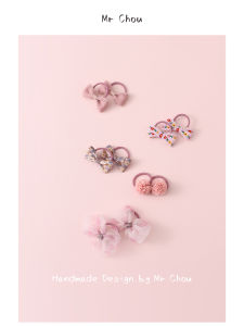Floral Butterfly Knot Baby Hair Ties: Non-Damaging Small Infant Hair Bands