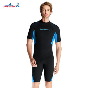 Lặn & buồm Bộ đồ bơi ấm áp 3mm một mảnh ngắn tay Quần Short Áo Quần lặn cho nam giới và phụ nữ lướt ván áo quần lặn bơi