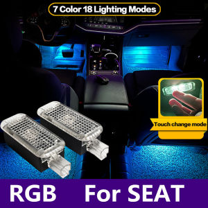 LED Car Interior RGB Footwell Light Atmosphere Lamp Accessories For SEAT Leon 5F MK3 3 Ibiza ST Toledo KG MK4 Alhambra 7N Ateca
