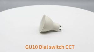 1-10pcs DIP Switch Three-color Temperature Switching GU10 Spotlight Bulb 110V 9W Replace 60W Halogen Lamp for Living Room Home