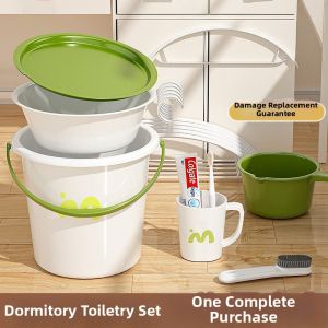 NAIFUNA | Dopamine Style Dormitory Bucket with Handle and Lid Large Capacity