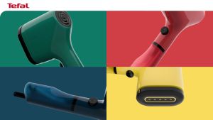 Tefal Pure Pop DT2020 Handheld Garment Steamer (20g/min Reversible pad 15 seconds heat up time)