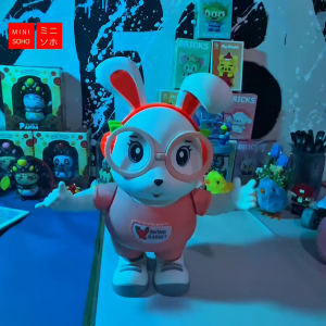 Mainan Anak Dance Robot Joget Menari Musik Dan LED Lampu Kelinci Lebah COD