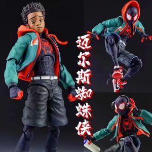 Thousand-Value Practice Marvel SHF Spider-Man Toy Parallel Horizontal Universe 2 Miles Gwen Movable Hand-Made Model