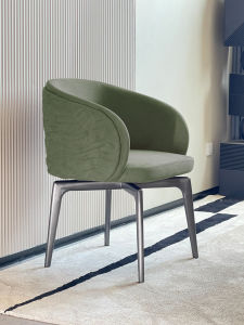 DUOBAOFUXING | Modern Luxury Rotating Fabric Dining Chair