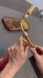 🔧 Gas Blowtorch Kepala Tabung Kaleng Portable 🔥 Flame Gun 360° Pemantik Api Serbaguna untuk Las & BBQ