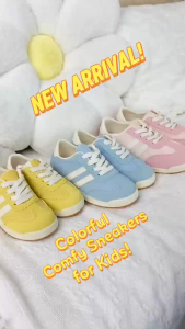 T&H BABIES Leather Low-Top Sneakers for girls Fashion Lace Bow Trimmed Girls Sneakers Breathable Mesh Mix