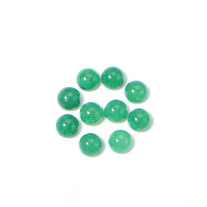 5-10pcs Natural Stone Green Jade Cabochon Beads Round Flatback Cabochon Cameo For Jewelry Making DIY Ring Necklace Accessories