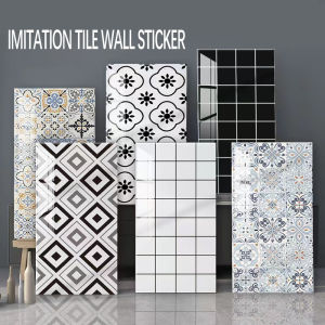 Vinyl Floor Sticker60×30cm Minimalist Design WallpaperTile Floor MatWaterproof Self-adhesive Decorative Wall Sticker