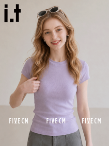 Tailored Waist Shaping Casual T-Shirt