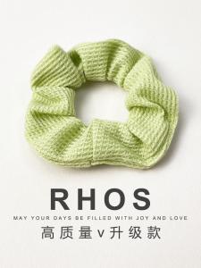 Early Spring Korean Style Womens Floral Hair Ties Grid Simple Elegance Internet Celebrity Style Hair Bands Head Ropes